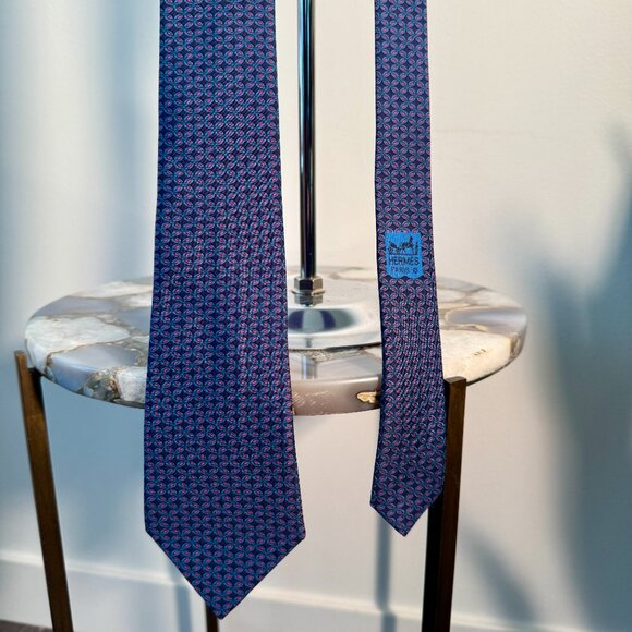 Authentic Vintage Hermes Silk Neck Tie (pick 1) - Picture 16 of 16